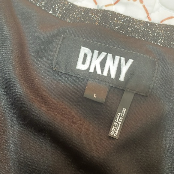 DKNY silver metallic asymmetric dress - Picture 7 of 8